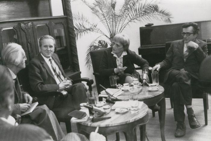 Ottlik Géza, Czigány György, Nemes Nagy Ágnes és Lator László 1984-ben-ben.jpg
