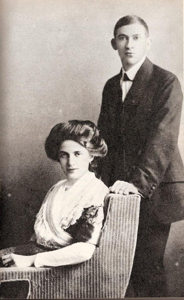 Áprily Lajos és Schéfer Ida esküvői képe, 1911