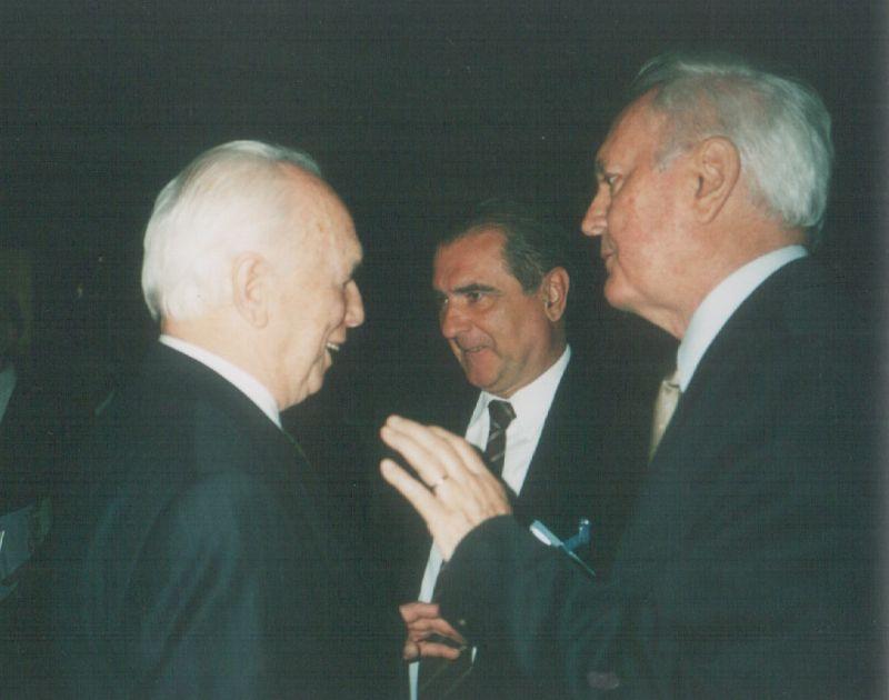 Mádl Ferenc köztársasági elnökkel, 2004 április