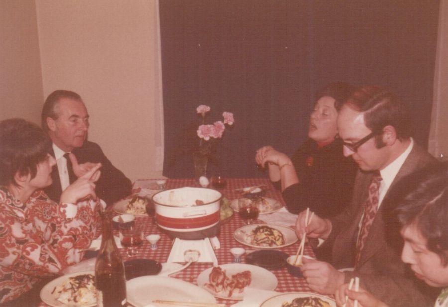 Baráti vacsorán Bázelben (1972)