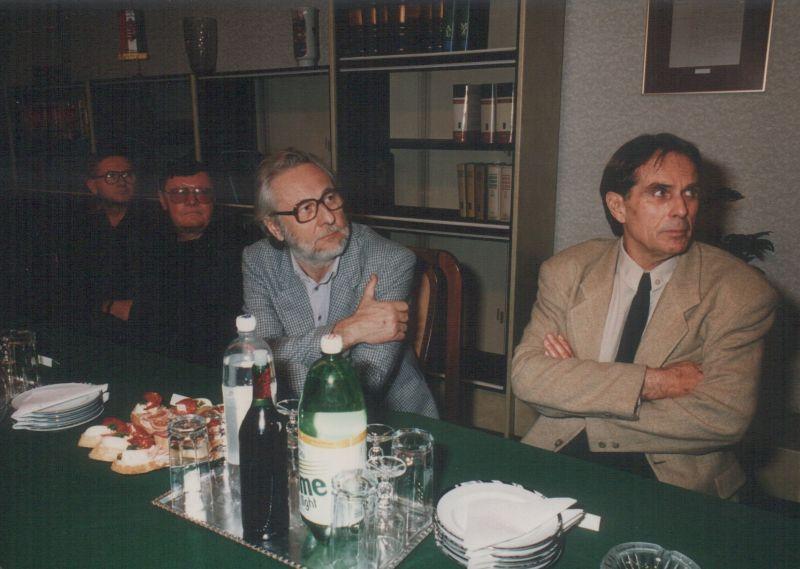 Görgey Gáborral, Gion Nándorral és Fábián Zoltánnal egy értekezleten