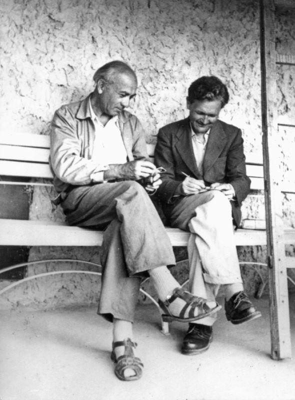 Illyés Gyula és Németh László az 1960-as évek elején