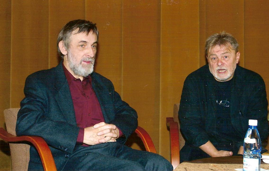 Parti Nagy Lajossal vendégként a varsói Intézetben (2005)