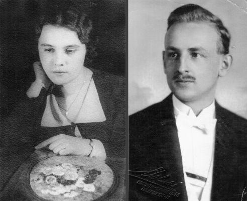 Szülei, Gál Margit és Pályi Sándor megismerkedésük idején (1933)