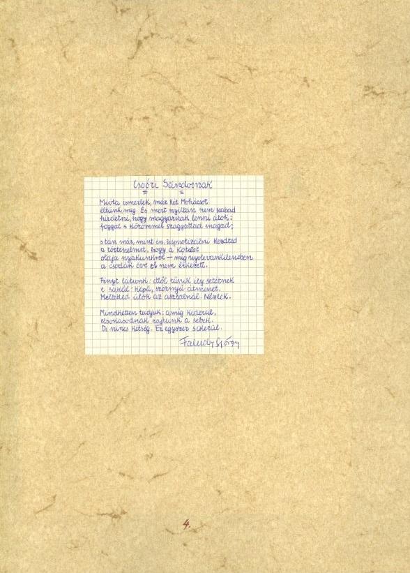 Faludy György: Csoóri Sándornak