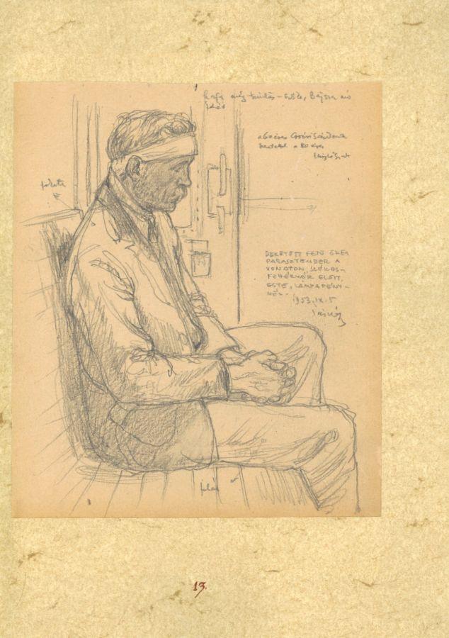 László Gyula grafikája