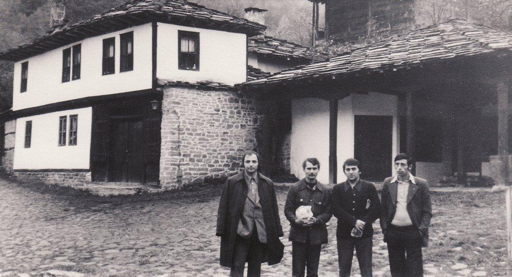 Bulgáriában Kiss Benedekkel, Gencso Hrisztozovval és barátjával (Haszkovo)