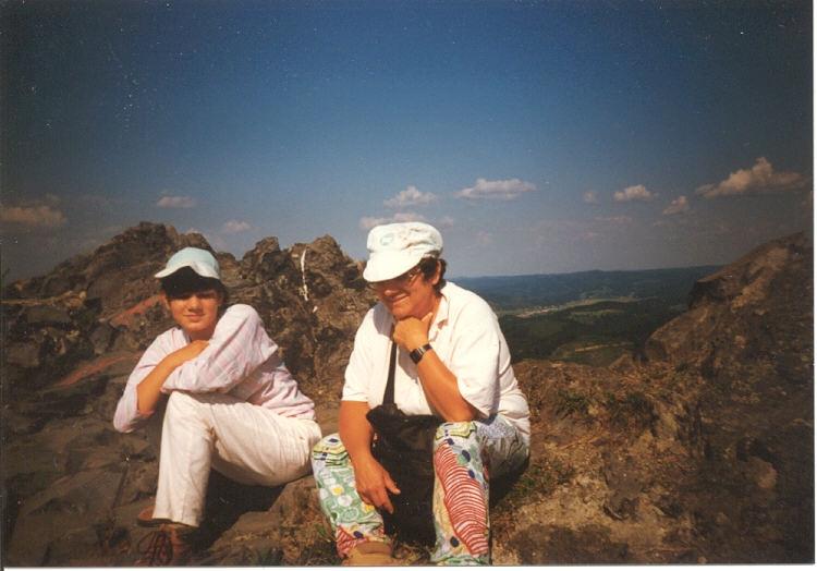 Bodor Béla és felesége a Nagy-kő csúcsán