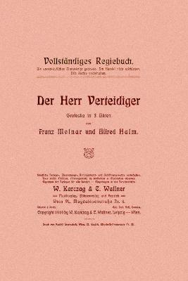Der Herr Verteidiger (1910)