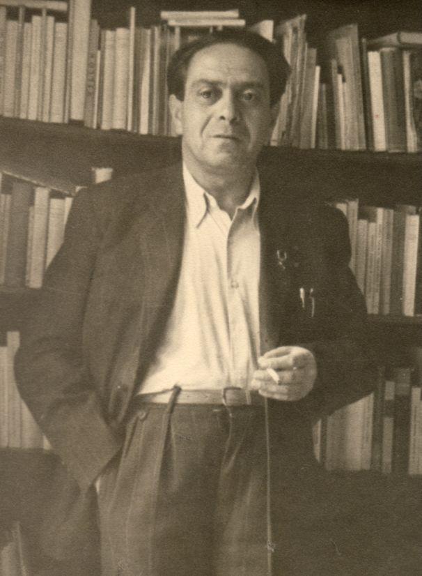 Zelk Zoltán, 1950 körül (fotó: Better Dezső)
