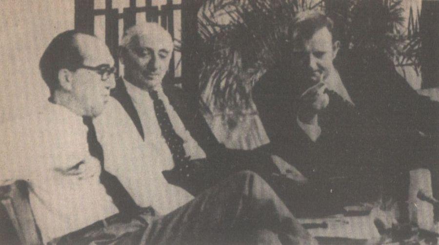A Televízió Zsákbamacska című műsorában Vas Istvánnal és Abody Bélával (1968)