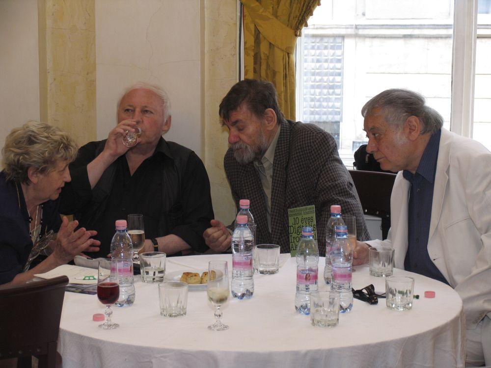 Széles Klára, Ágh István, Lászlóffy Aladár, Csoóri Sándor (2008, DIA)