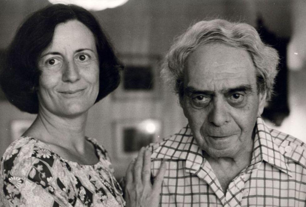 Zelk Zoltán második feleségével, Sinka Erzsébettel (fotó: Koncz Zsuzsa)