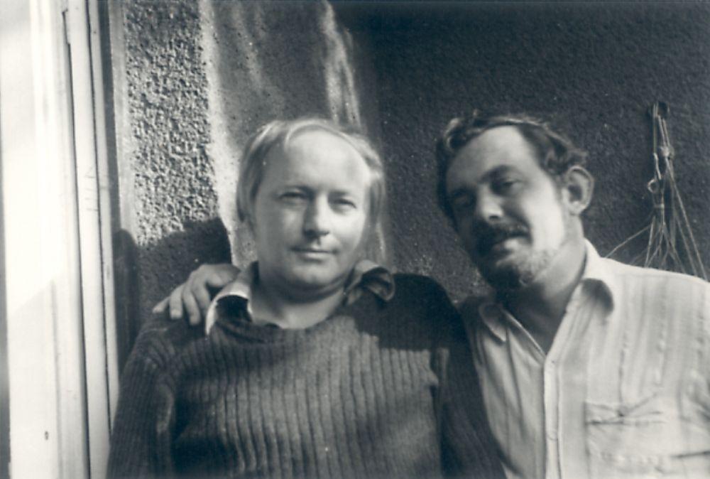 Ágh István és Bella István Zuglóban, 1980