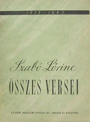 Szabó Lőrinc Összes versei (1944)