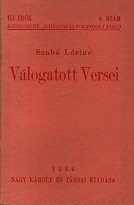 Válogatott Versei (1934)
