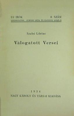 Válogatott Versei (1934)