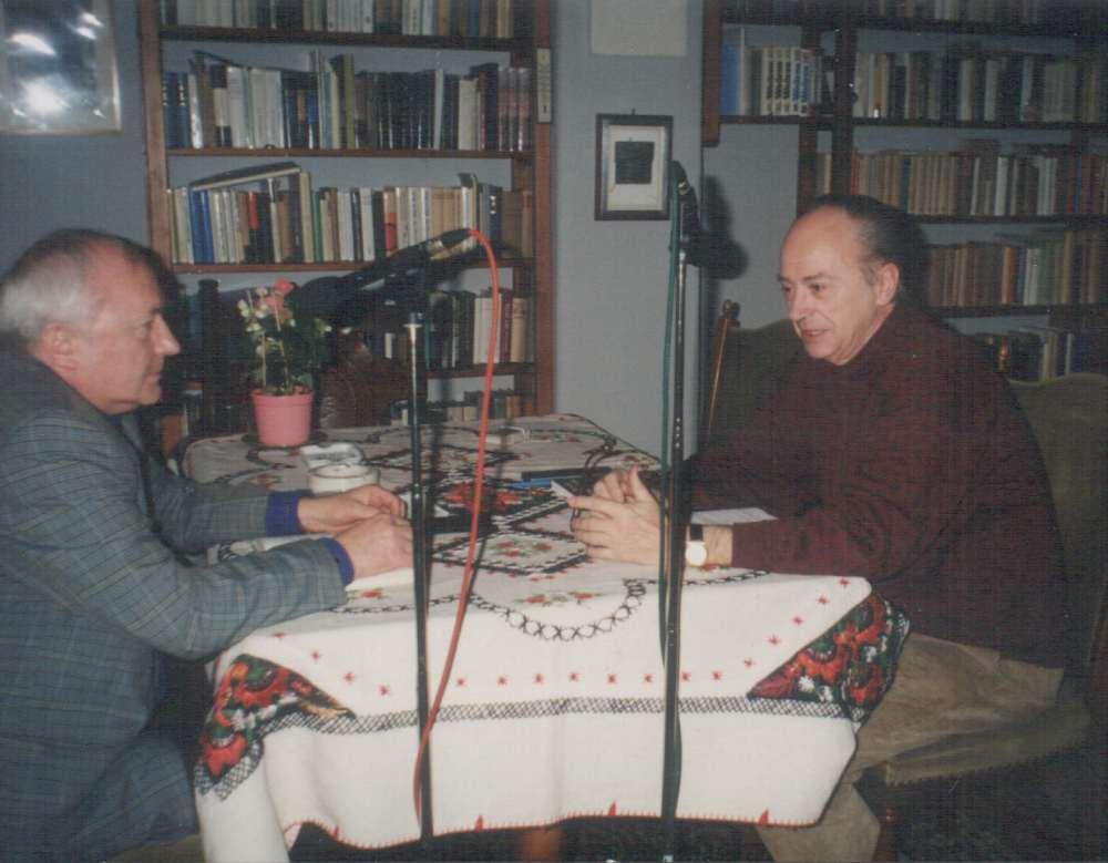 Beszélgetés a Rádió számára Domokos Mátyással, a lakásán (1998 február)