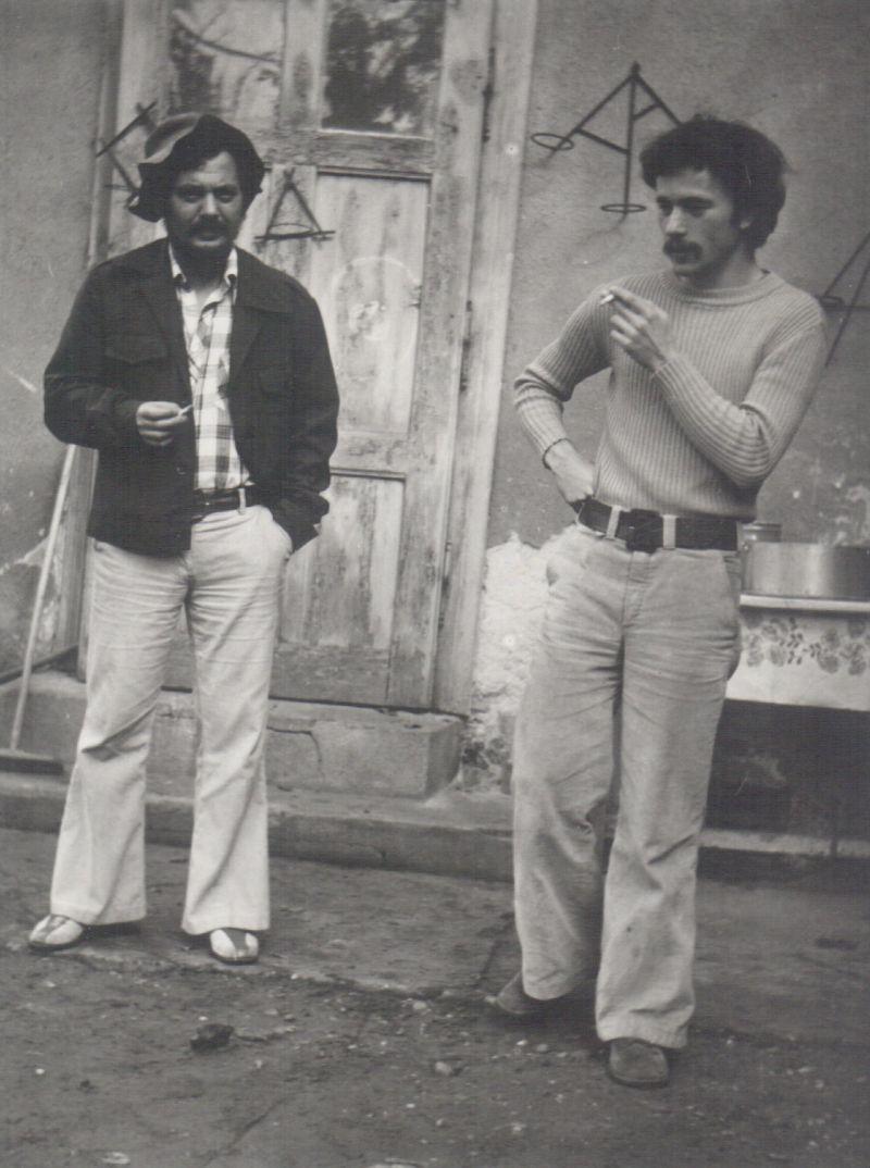 Sógorával, Banos Jánossal Rákoskeresztúron (1976)