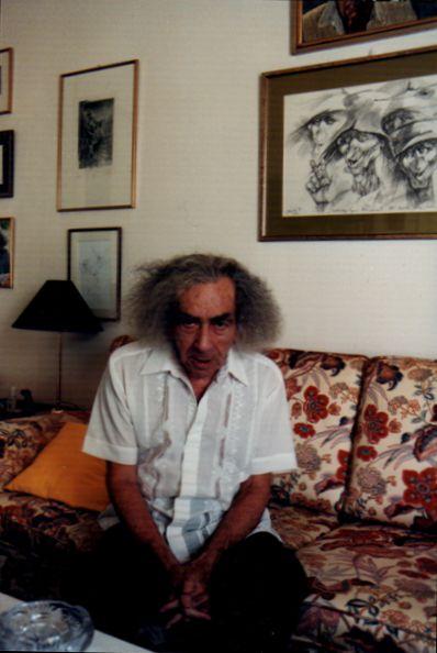 Faludy György otthonában, 2001 nyarán (fotók: Gergely István)