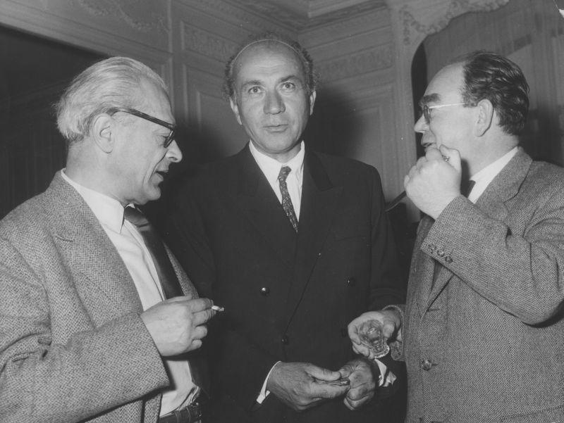 Tristan Tzara, Illyés Gyula és Eugène Guillevic (Párizs, 1953–1955)