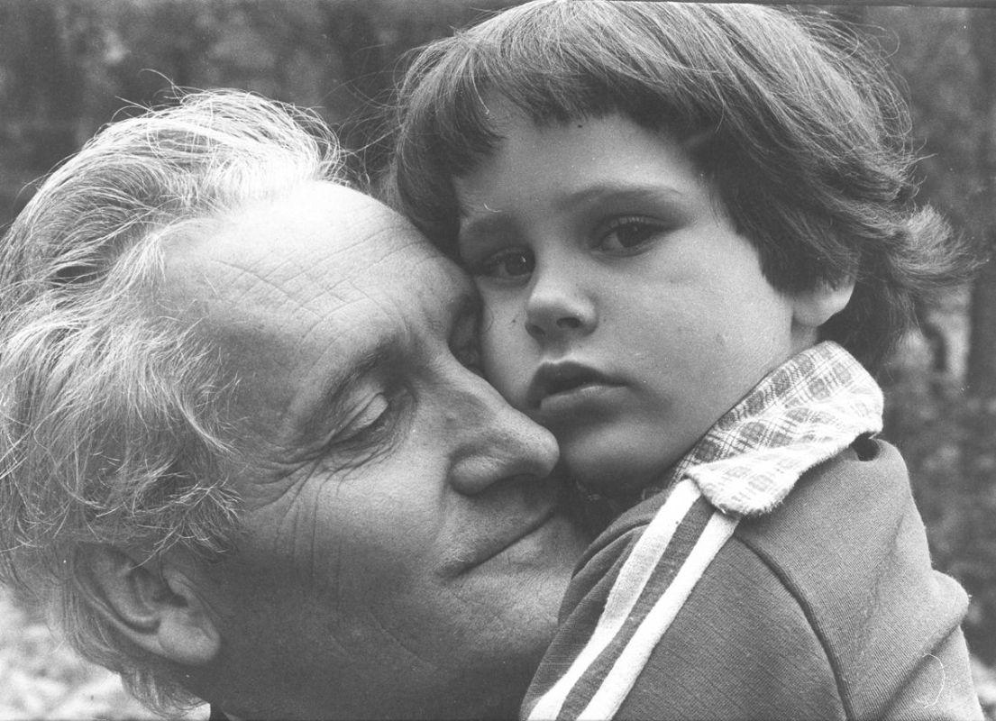András fiával, 1975