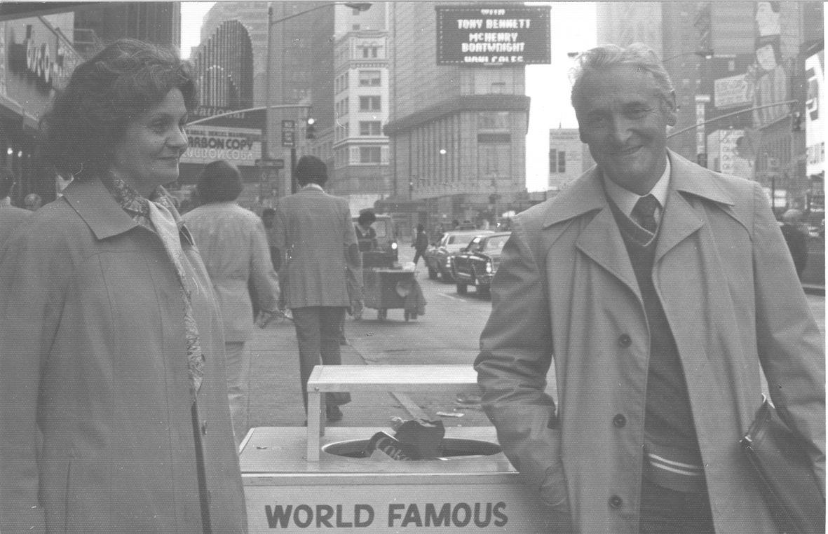 Feleségével, Tichy Magdolnával New Yorkban, 1981