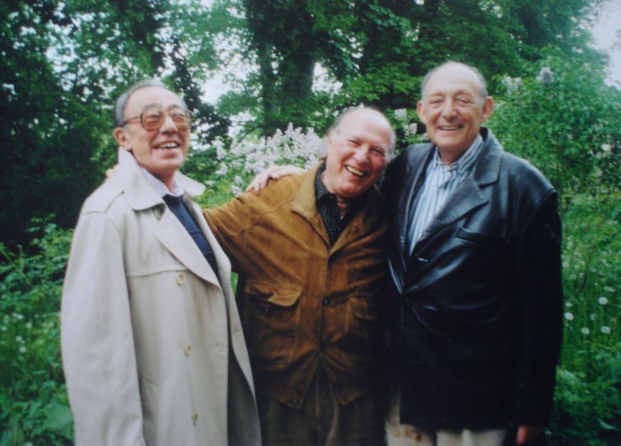 Ifjúkori barátaival: Bokor Istvánnal (Stephen Barlay) és Kállai Istvánnal Berlinben (2003)