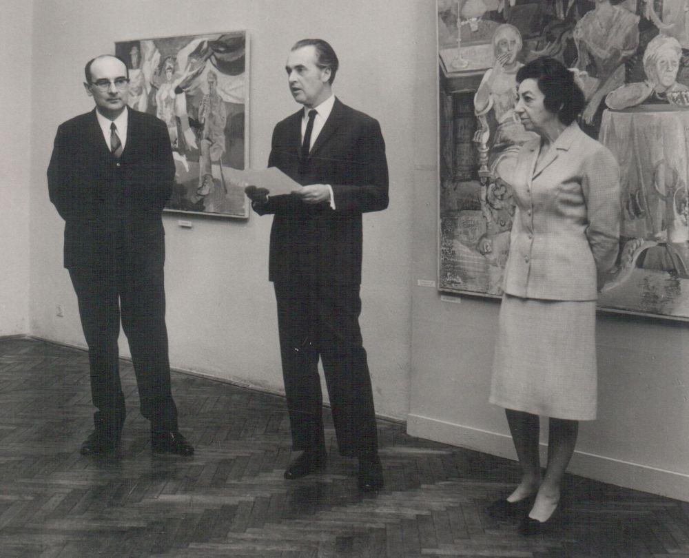 Szinte Gábor festőművész kiállításának megnyitója (1970)