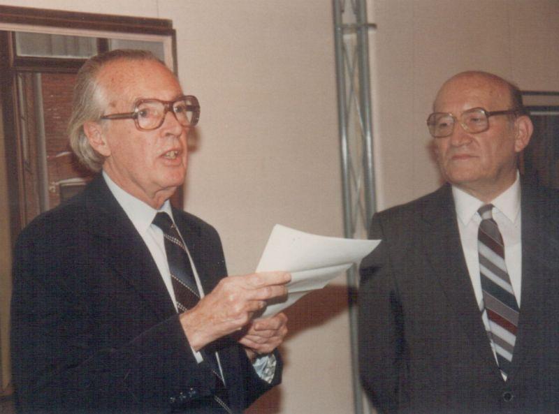 Mácsai István kiállításmegnyitója a Csontváry-teremben (1988 október)