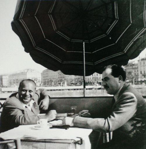 Gimes Miklóssal Genfben, 1954