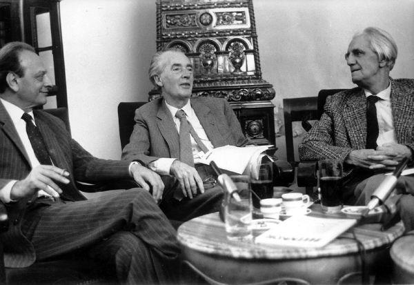 Lengyel Balázs, Mándy Iván és Ottlik Géza egy közös esten, Budapest, 1984 december