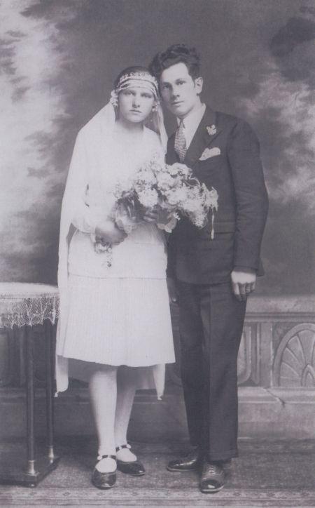 Páskándi Géza szüleinek esküvői fotója (1930)