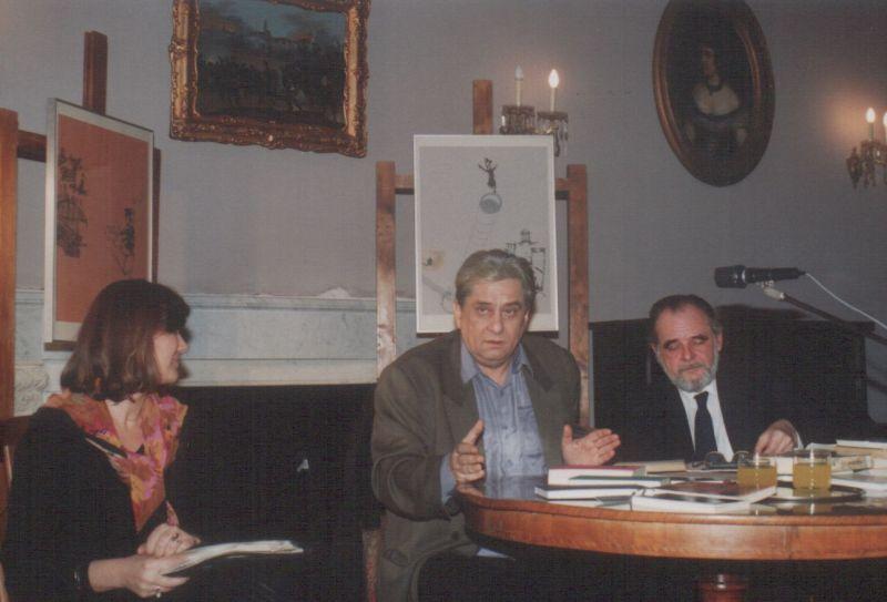 Havas Judit, Páskándi Géza és Láng Gusztáv a Petőfi Irodalmi Múzeumban (1991)