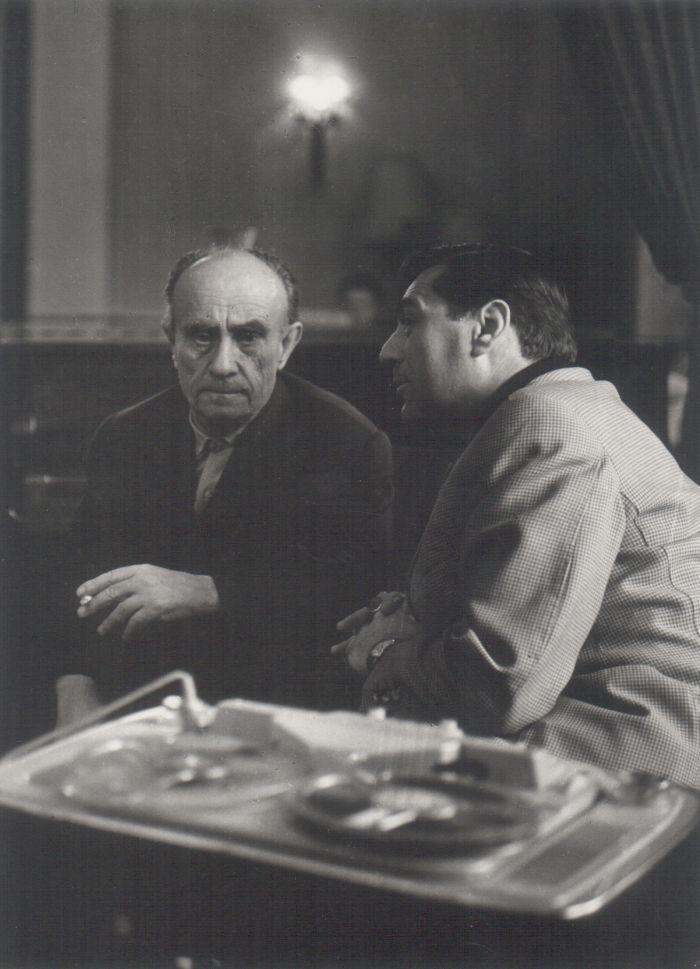 Kassák Lajos és Somlyó György a hatvanas évek elején
