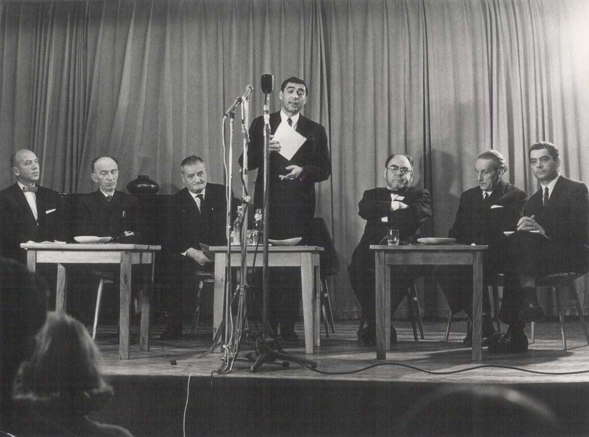 Nemzetközi Költőtalálkozó Balatonfüreden, 1966. októberében (többek között Somlyó, Eugène Guillevic, Csoóri Sándor)