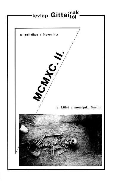 Levlap Gittainak – 1990, kollázs