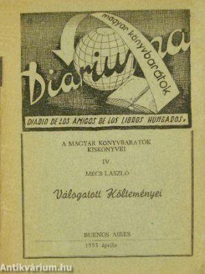 Mécs László válogatott költeményei (1953)