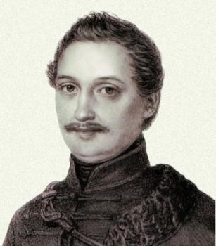 Katona József (Barabás Miklós litográfiája. Forrás: Bánk-Bán. 1856. Kecskemét)